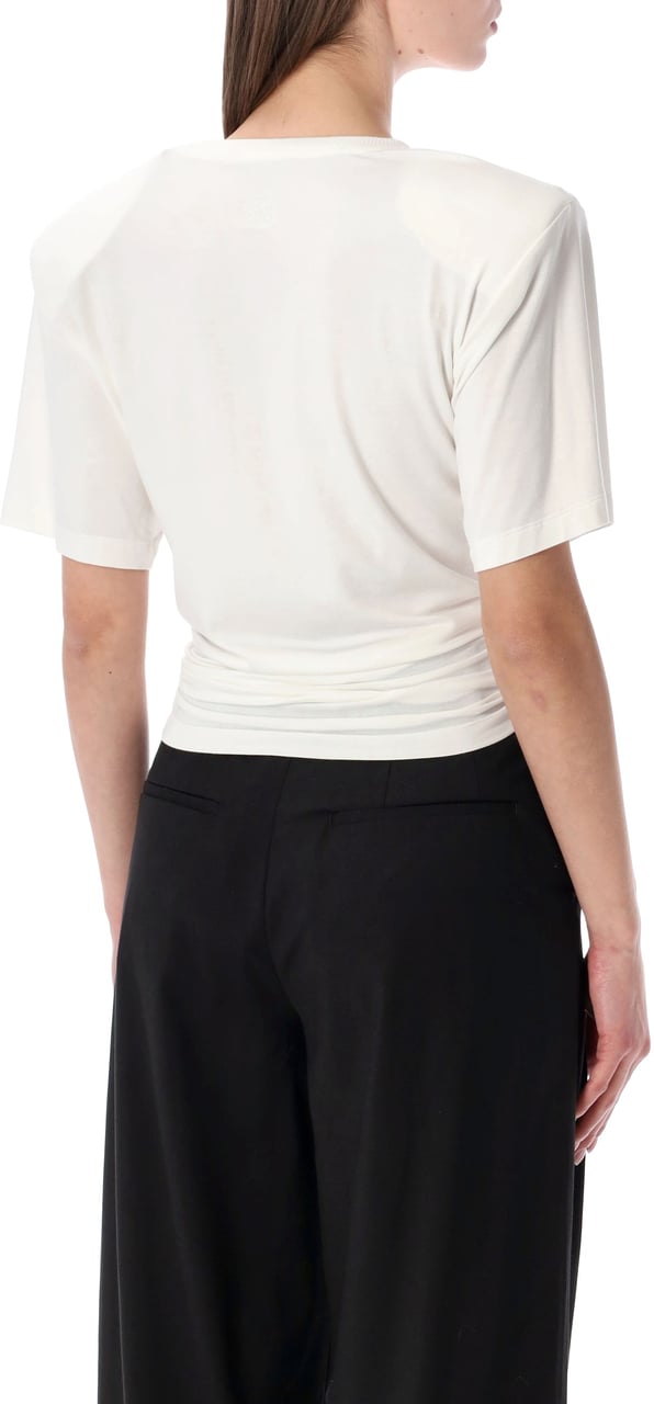 Magda Butrym Tshirt Rose Bianco Wit