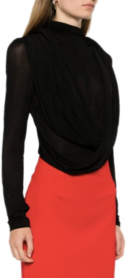 Magda Butrym Bodysuit 02 Black Zwart