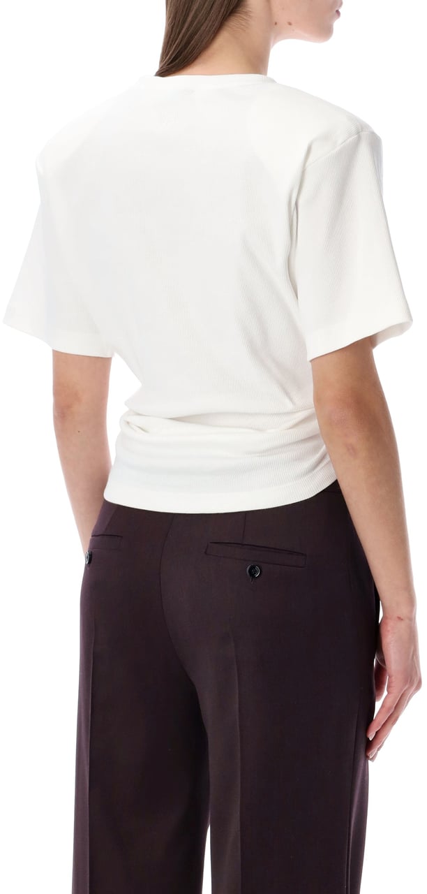 Magda Butrym Roses Ss Tshirt Bianco Wit