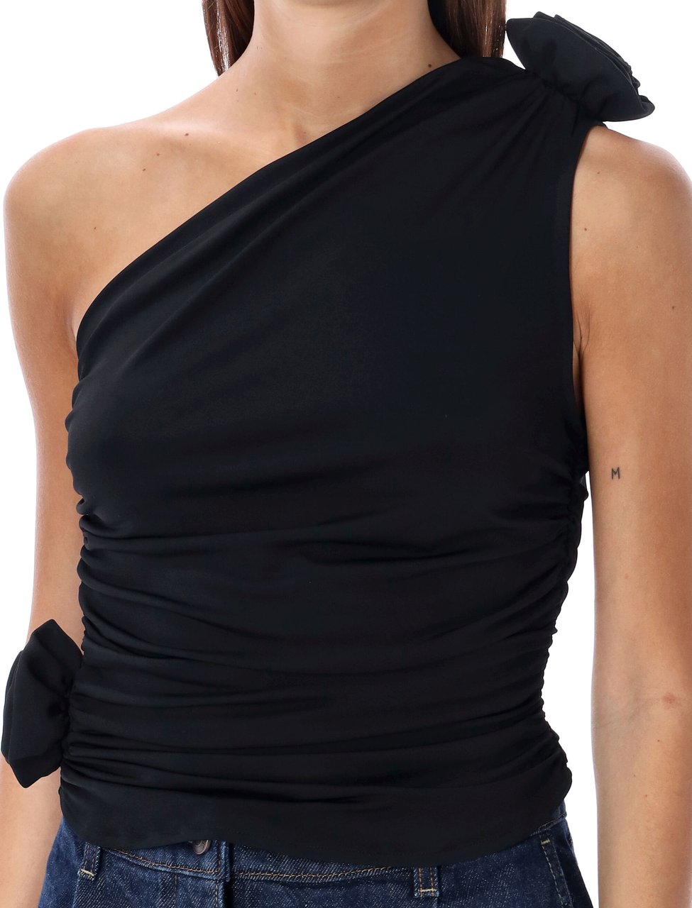 Magda Butrym Knot Top Nero Zwart