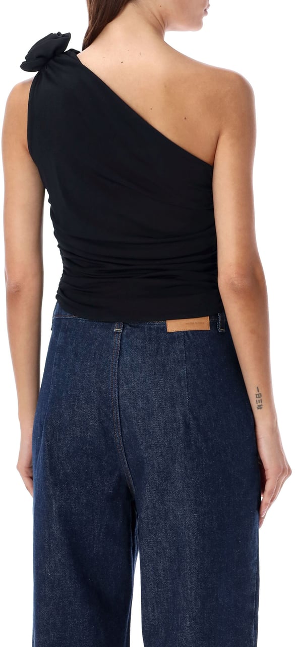 Magda Butrym Knot Top Nero Zwart