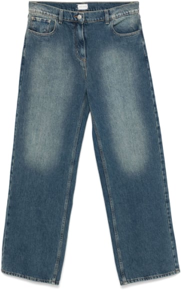 Magda Butrym Denim 04 Pants Blue Blauw