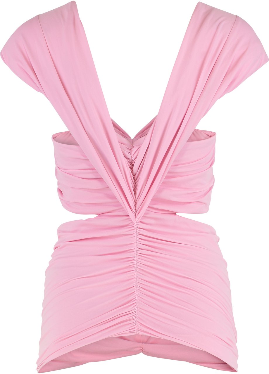 Magda Butrym Technical fabric top Roze
