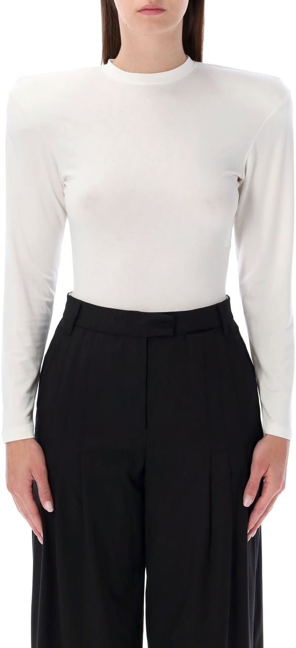 Magda Butrym Tee Body Long Sleeve Bianco Wit