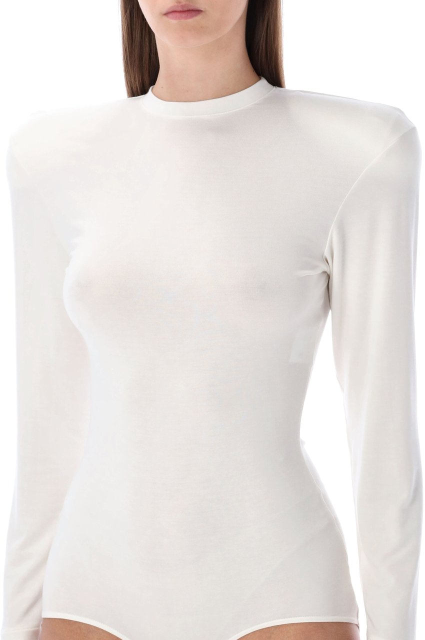 Magda Butrym Tee Body Long Sleeve Bianco Wit
