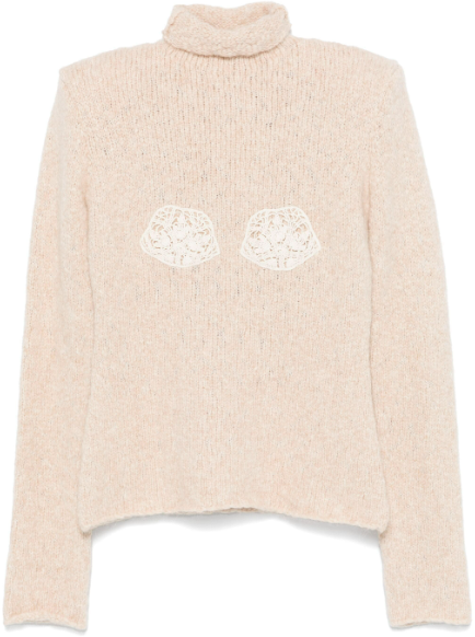 Magda Butrym Knitwear 03 Turtleneck Beige Beige