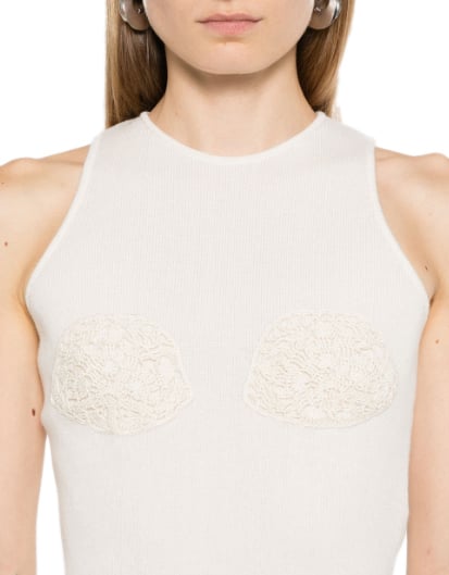 Magda Butrym Knitwear 17 Top Cream Divers