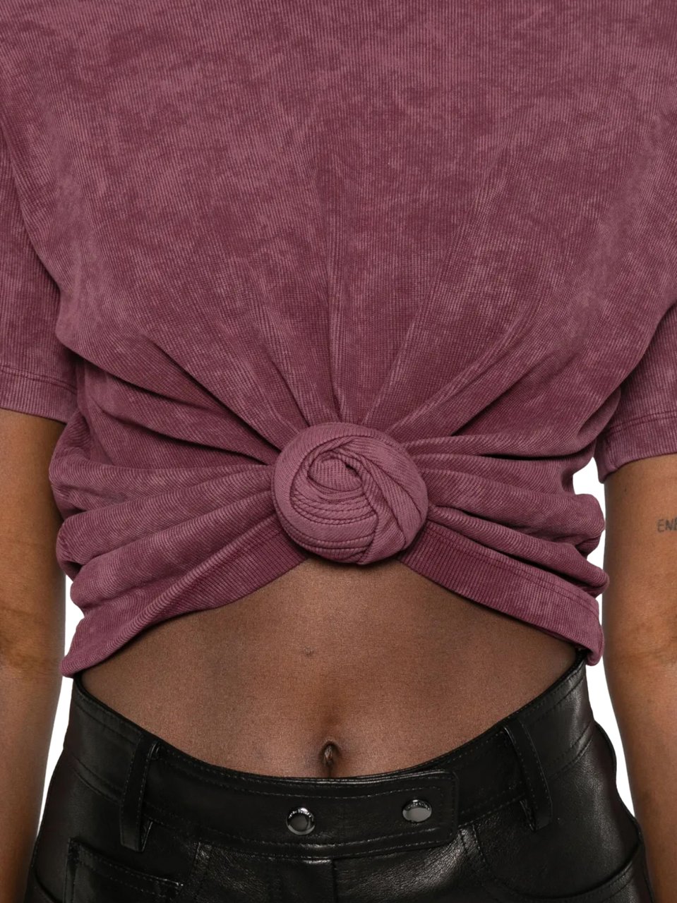 Magda Butrym Tshirt Bordeaux Rood