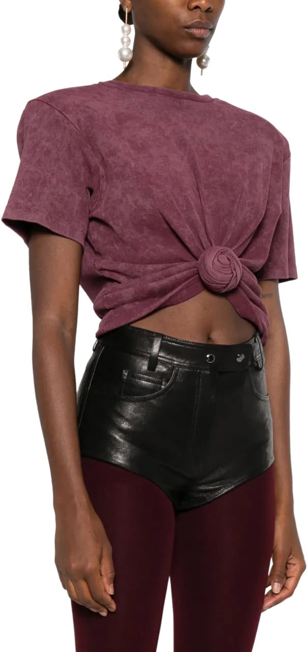 Magda Butrym Tshirt Bordeaux Rood