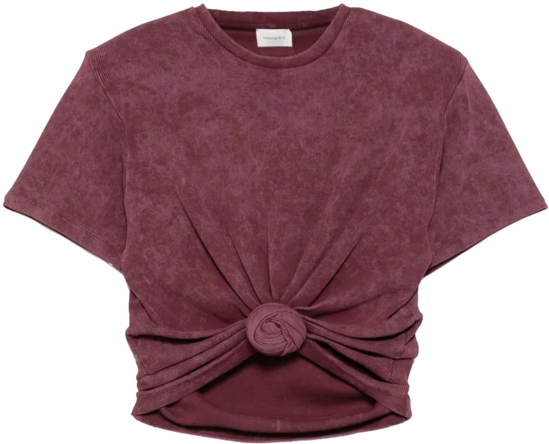 Magda Butrym Tshirt Bordeaux Rood