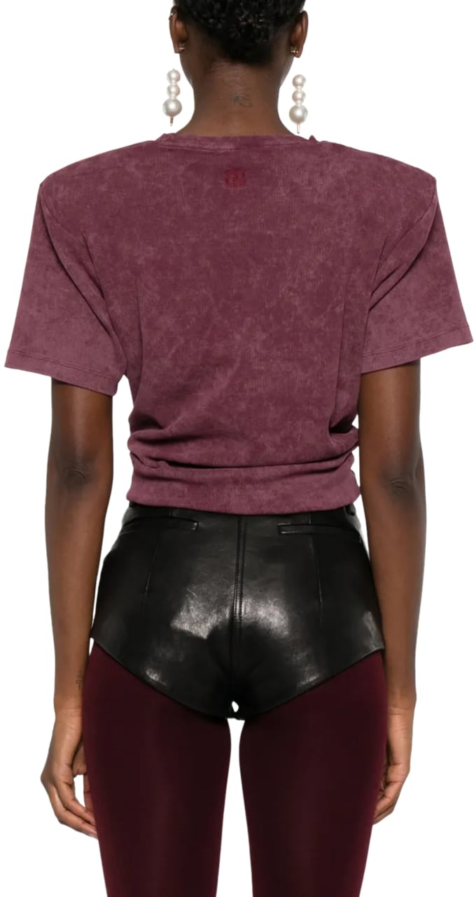 Magda Butrym Tshirt Bordeaux Rood