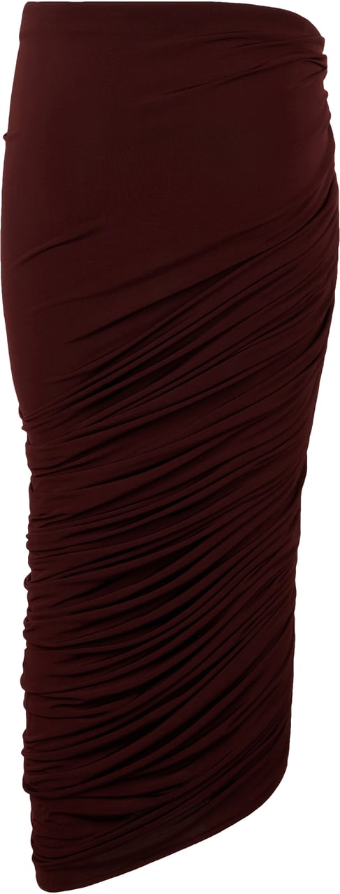 Magda Butrym Gonna midi asymmetric Rood