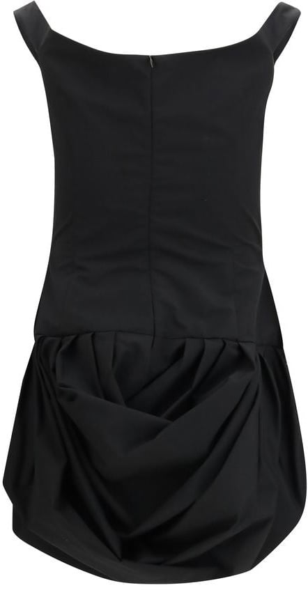 Magda Butrym Black Polyester Casual Dress Zwart