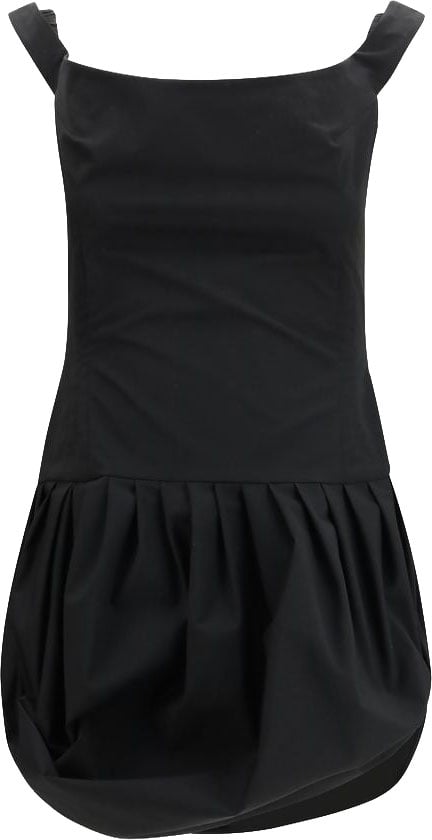 Magda Butrym Black Polyester Casual Dress Zwart