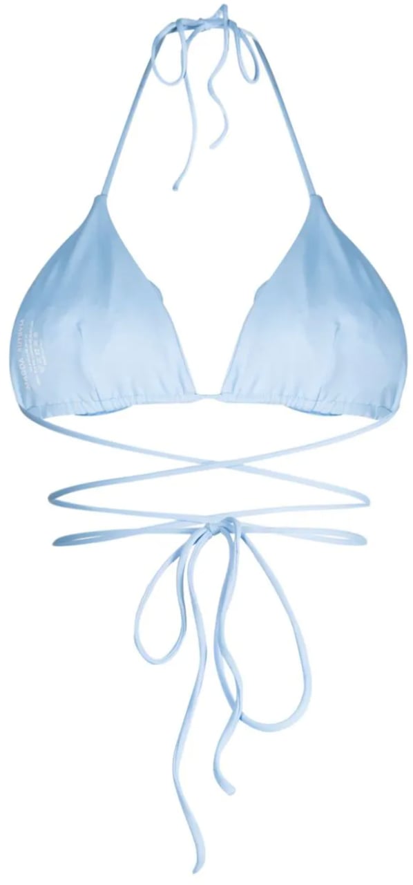 Magda Butrym Swim Bra Light Blue Blauw
