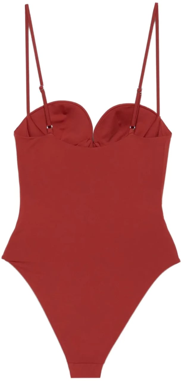 Magda Butrym Swimsuit Brick Red Rood