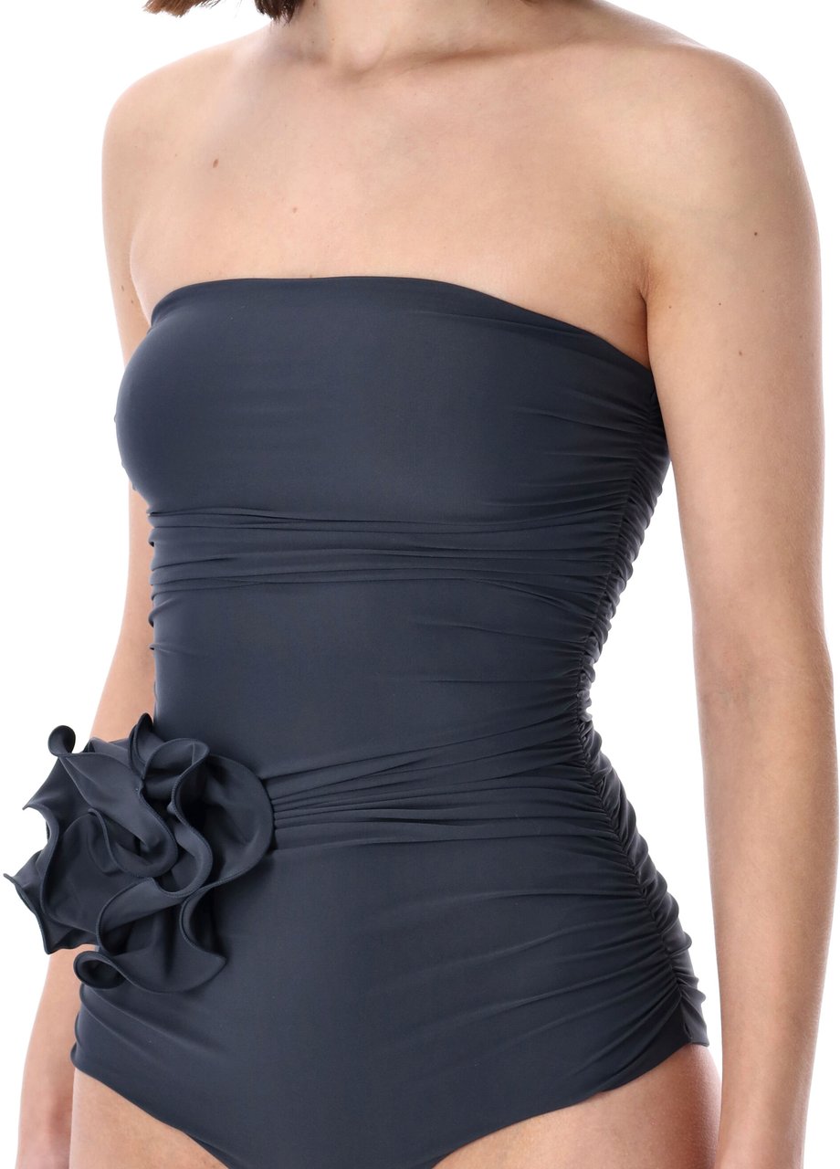 Magda Butrym Swimsuit Side Rose Grigio Grijs