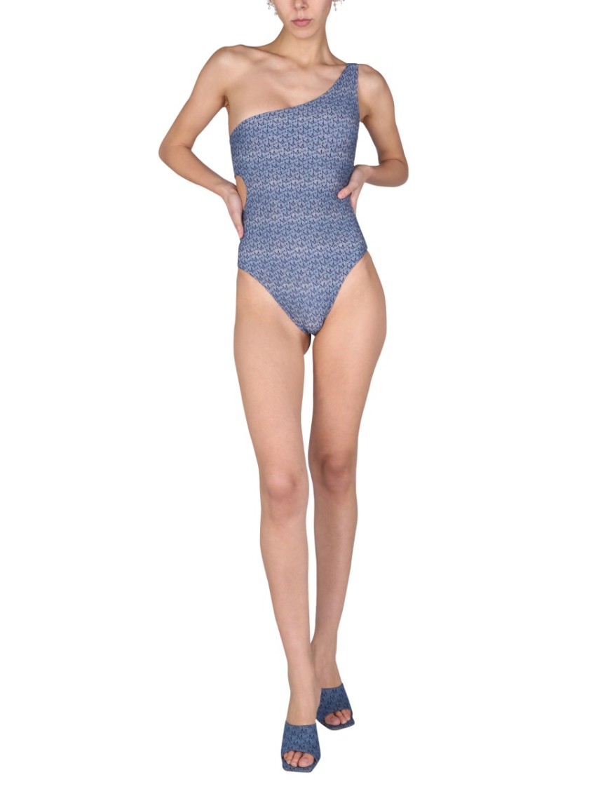 Magda Butrym One Piece Cut-Out Swimsuit Roze