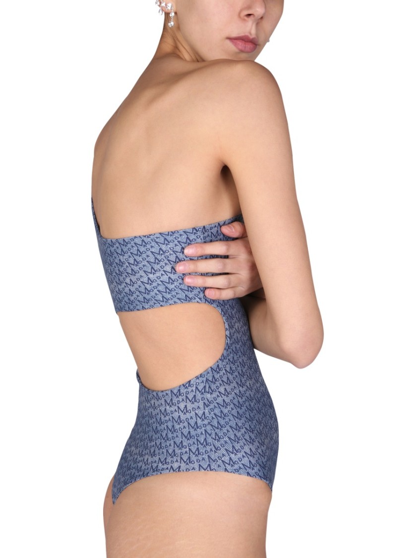 Magda Butrym One Piece Cut-Out Swimsuit Roze