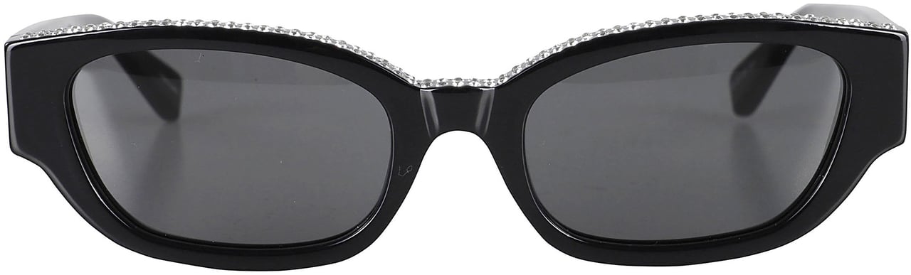 Magda Butrym Black Cat Eye Crystal Glasses Grijs