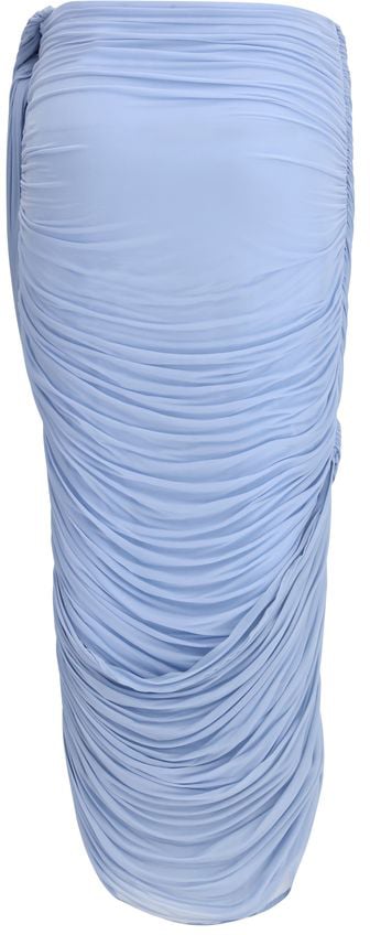 Magda Butrym Blue Copper Midi Skirt Blauw