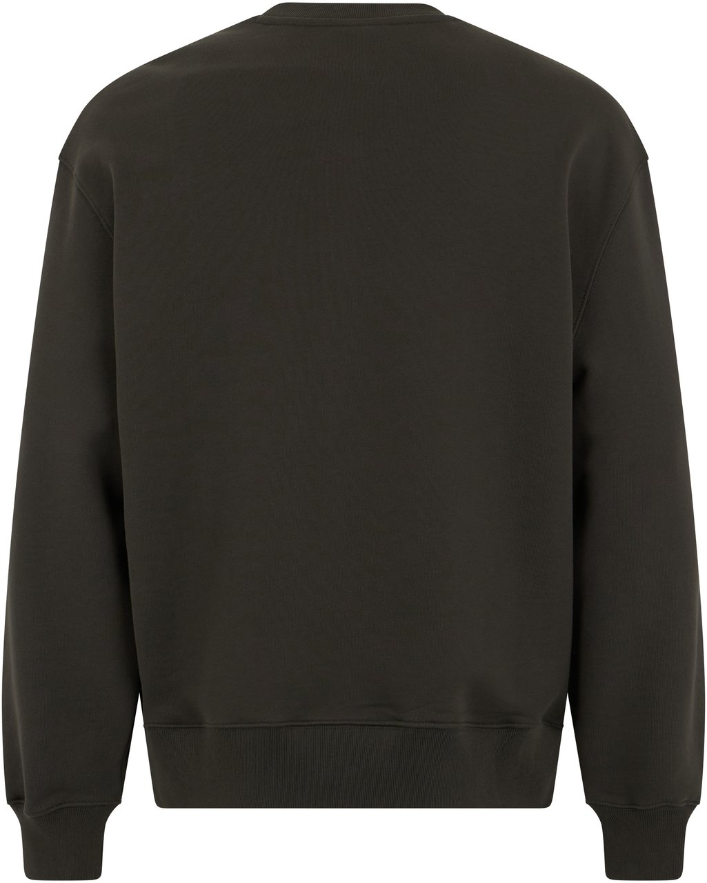 Maison Kitsuné Cotton crew neck sweater Grijs