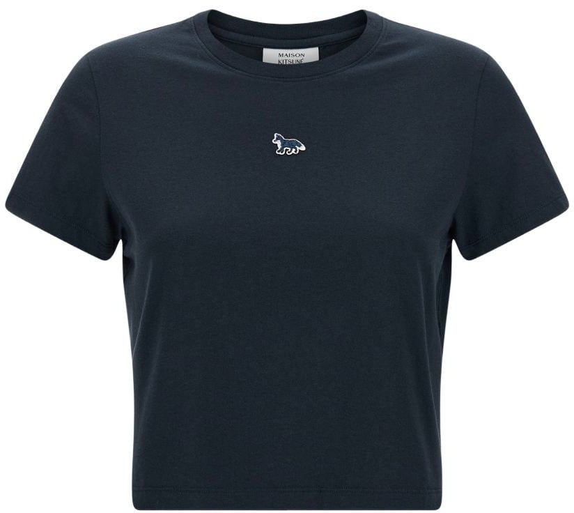 Maison Kitsuné Maison Kitsune' T-Shirts And Polos Navy Maroon