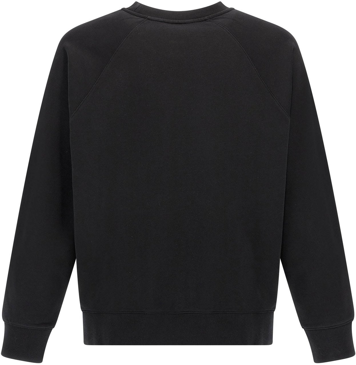 Maison Kitsuné Black Cotton Sweatshirt Zwart