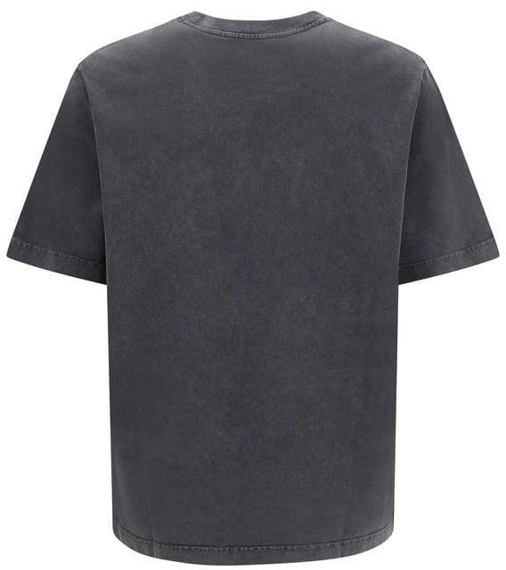 Maison Kitsuné Gray Cotton T-Shirt Grijs