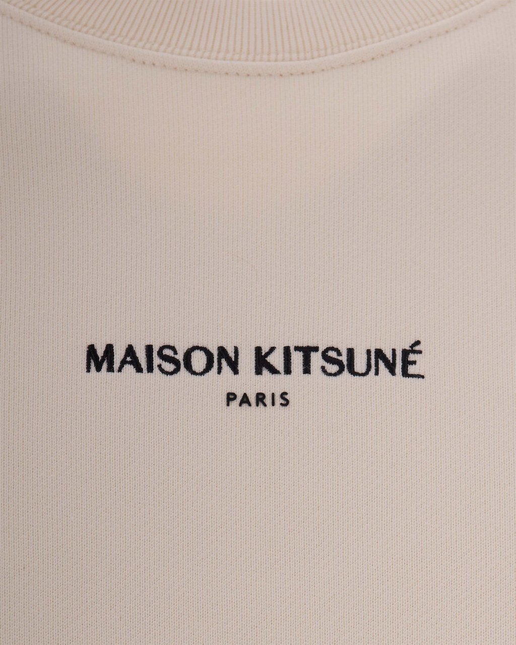 Maison Kitsuné Maison Paris Comfort Sweatshirt in Beige Neutraal