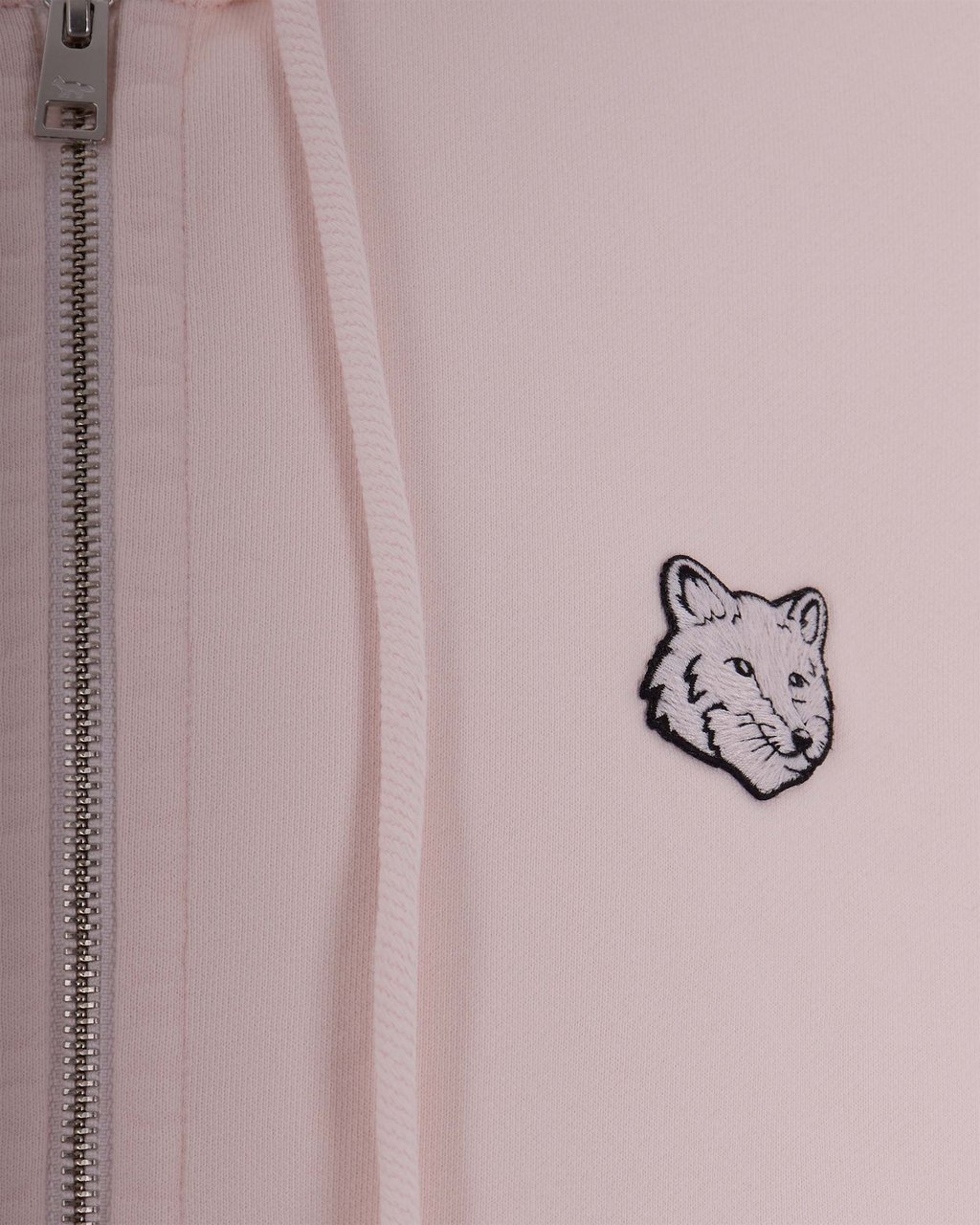 Maison Kitsuné Fox Head Oversized Sweatshirt in Mauve Roze
