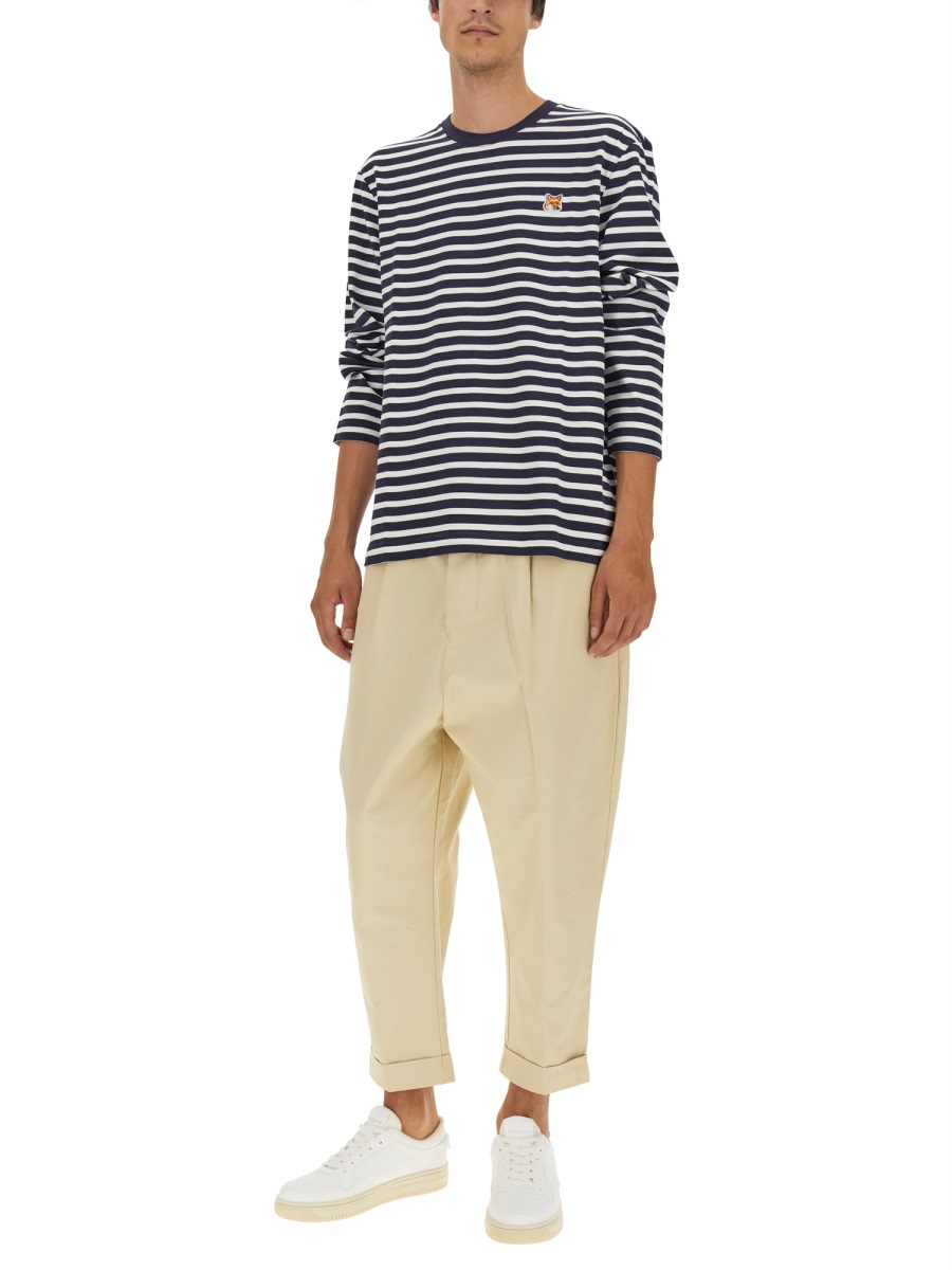 Maison Kitsuné HEAD FOX T-SHIRT Blauw