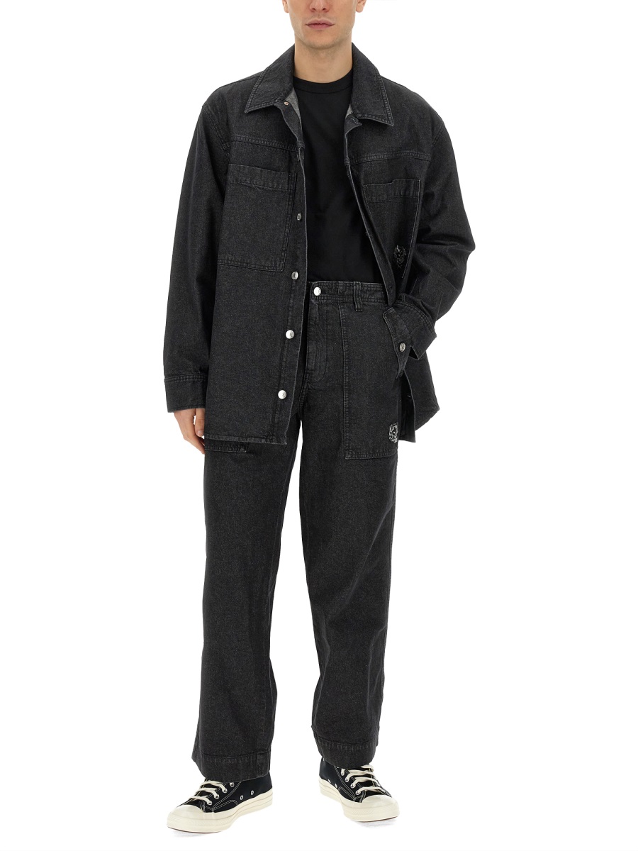 Maison Kitsuné JEANS WORKWEAR Zwart