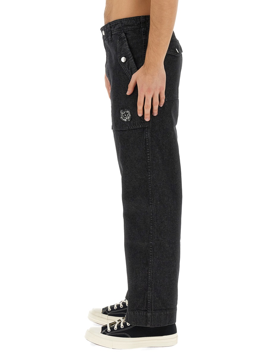 Maison Kitsuné JEANS WORKWEAR Zwart