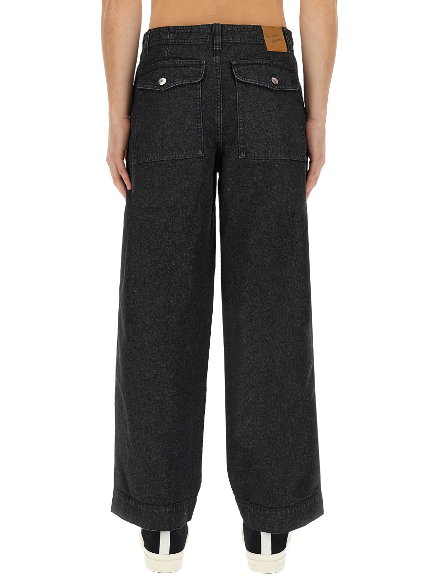 Maison Kitsuné JEANS WORKWEAR Zwart