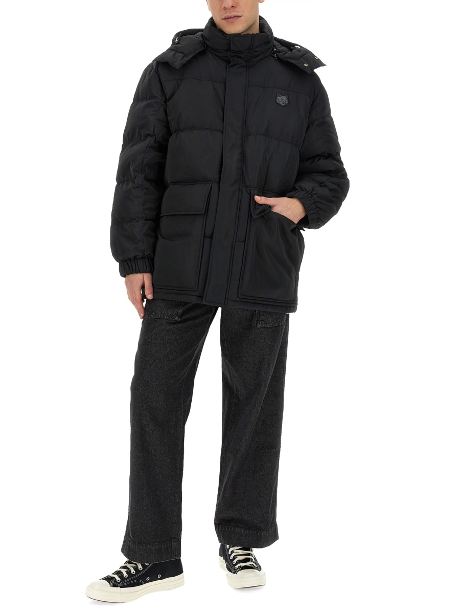 Maison Kitsuné JACKET WITH LOGO Zwart