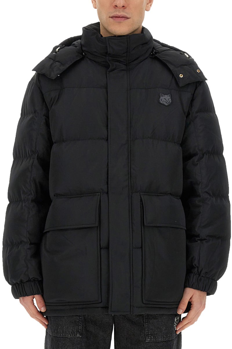 Maison Kitsuné JACKET WITH LOGO Zwart