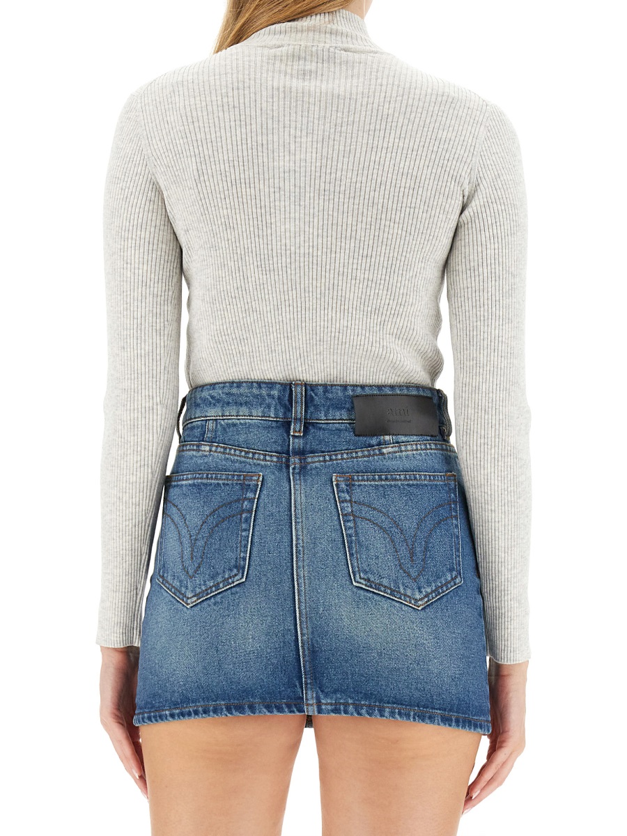 Maison Kitsuné FOX PATCH JERSEY Grijs