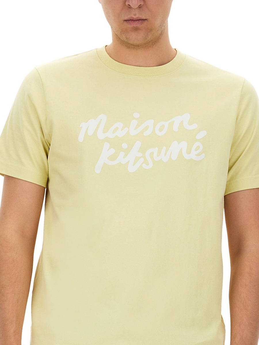 Maison Kitsuné T-SHIRT WITH LOGO Beige