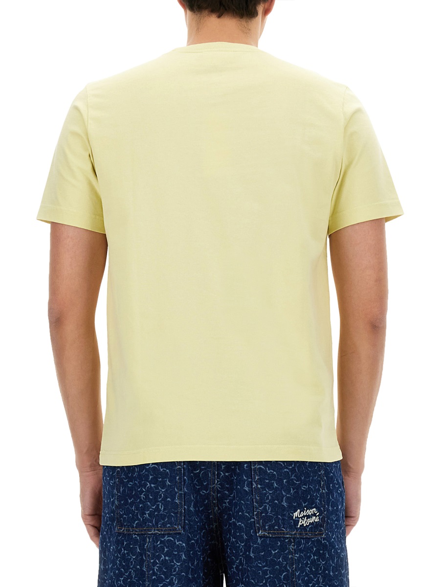 Maison Kitsuné T-SHIRT WITH LOGO Beige
