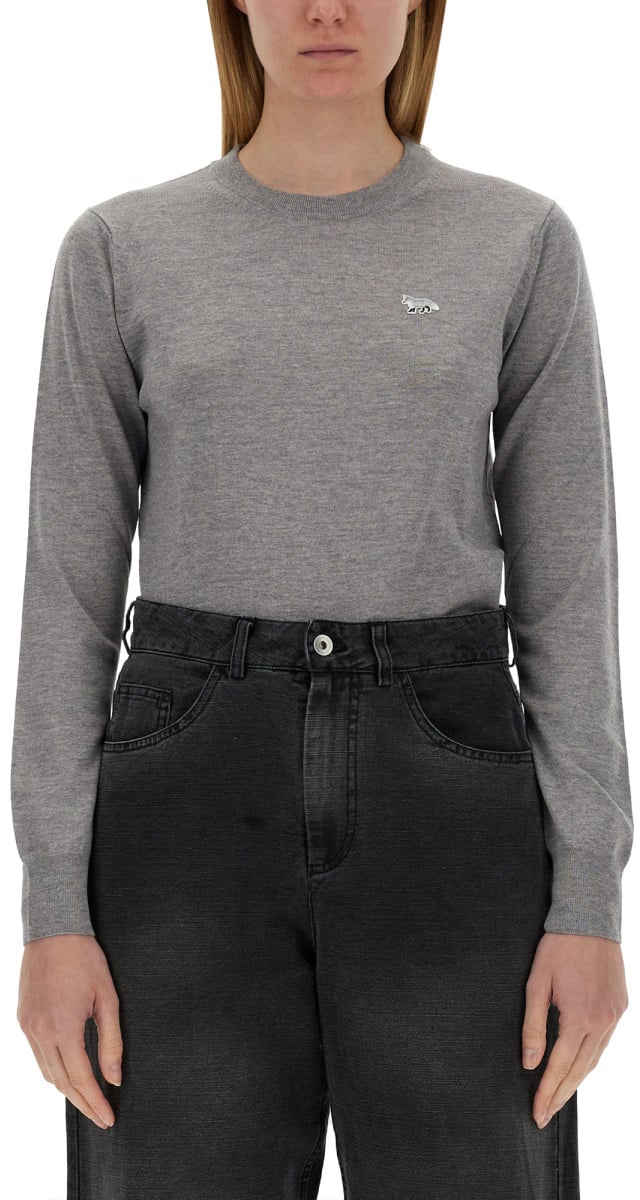 Maison Kitsuné "BABY FOX" JERSEY Grijs