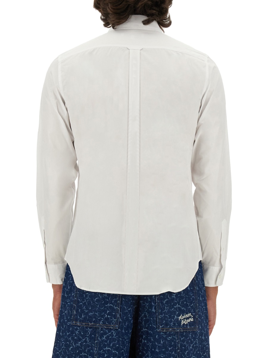 Maison Kitsuné FOX PATCH SHIRT Wit