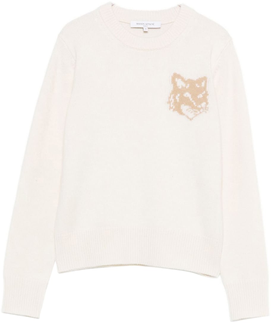 Maison Kitsuné Maison Kitsune' Sweaters Beige Wit