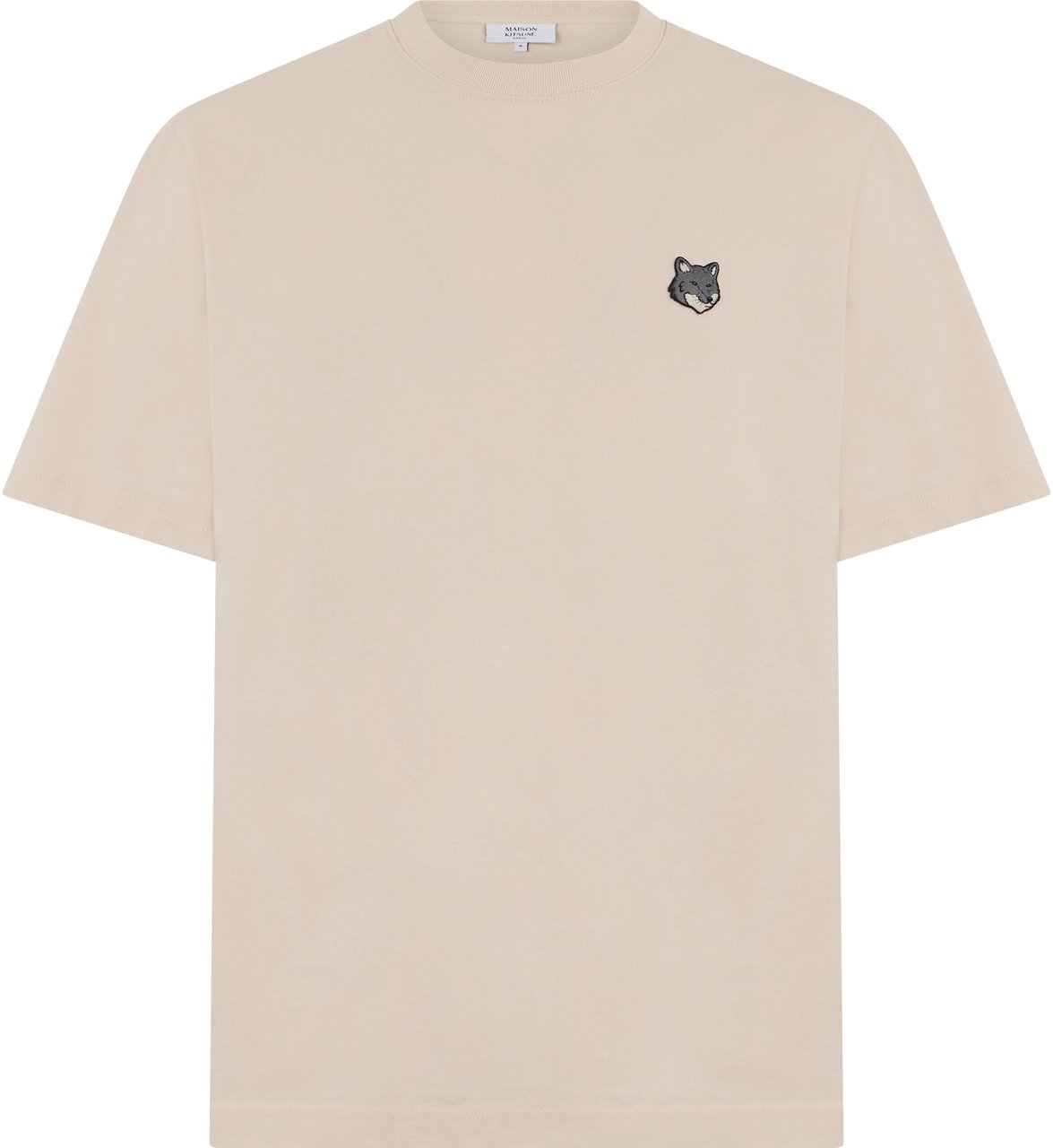 Maison Kitsuné Cotton T-shirt with short sleeves Beige