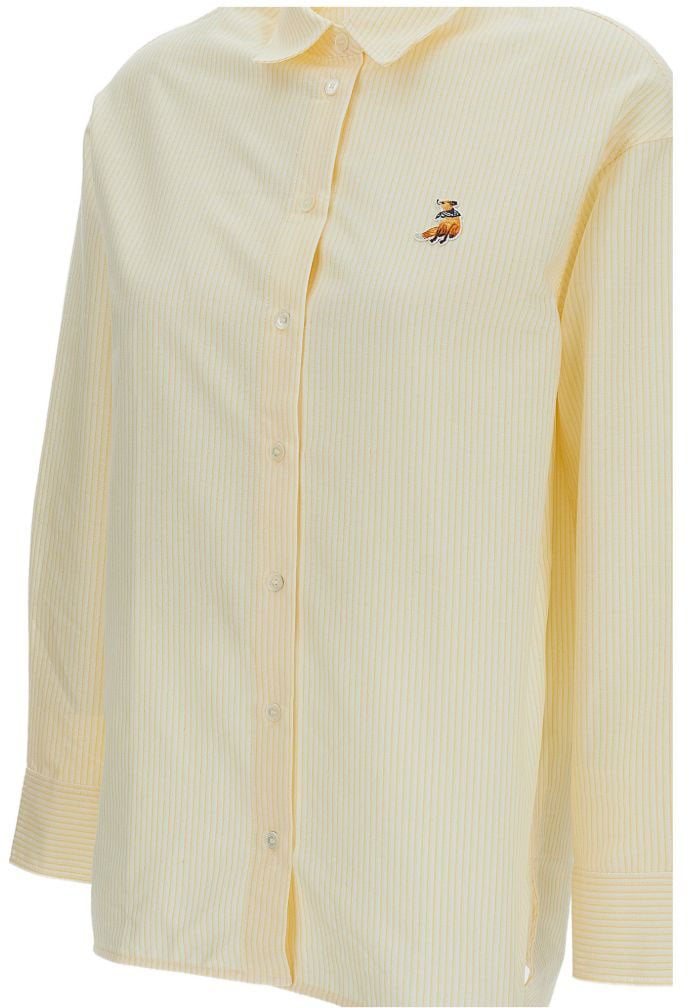 Maison Kitsuné Maison Kitsune' Shirts Yellow Geel