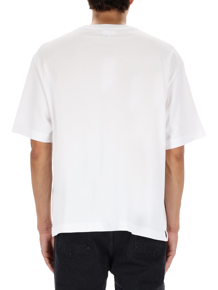 Maison Kitsuné FOX PATCH T-SHIRT Wit