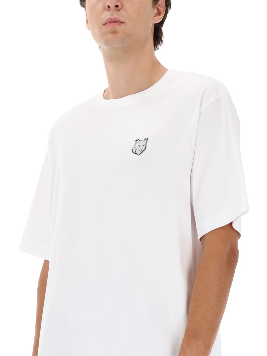 Maison Kitsuné FOX PATCH T-SHIRT Wit