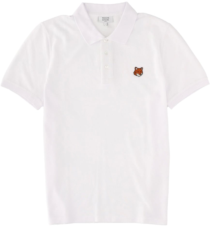 Maison Kitsuné POLO WITH LOGO Wit
