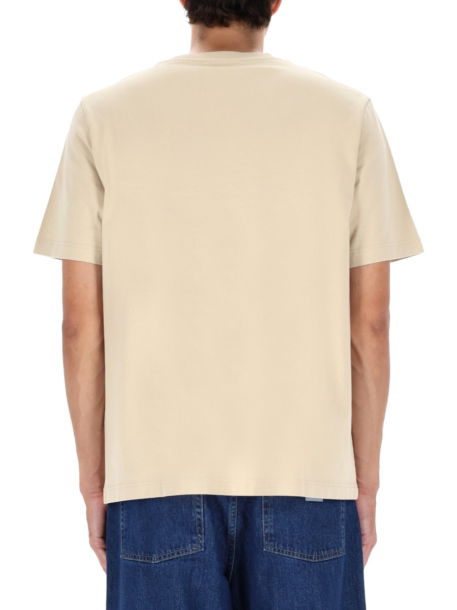 Maison Kitsuné "COMFORT DRESSED FOX" T-SHIRT Beige