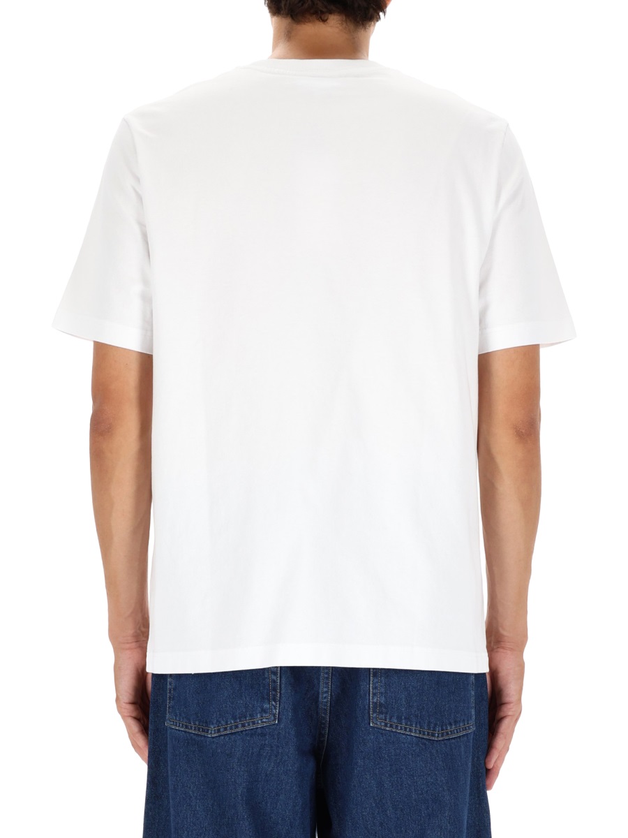 Maison Kitsuné "COMFORT DRESSED FOX" T-SHIRT Wit
